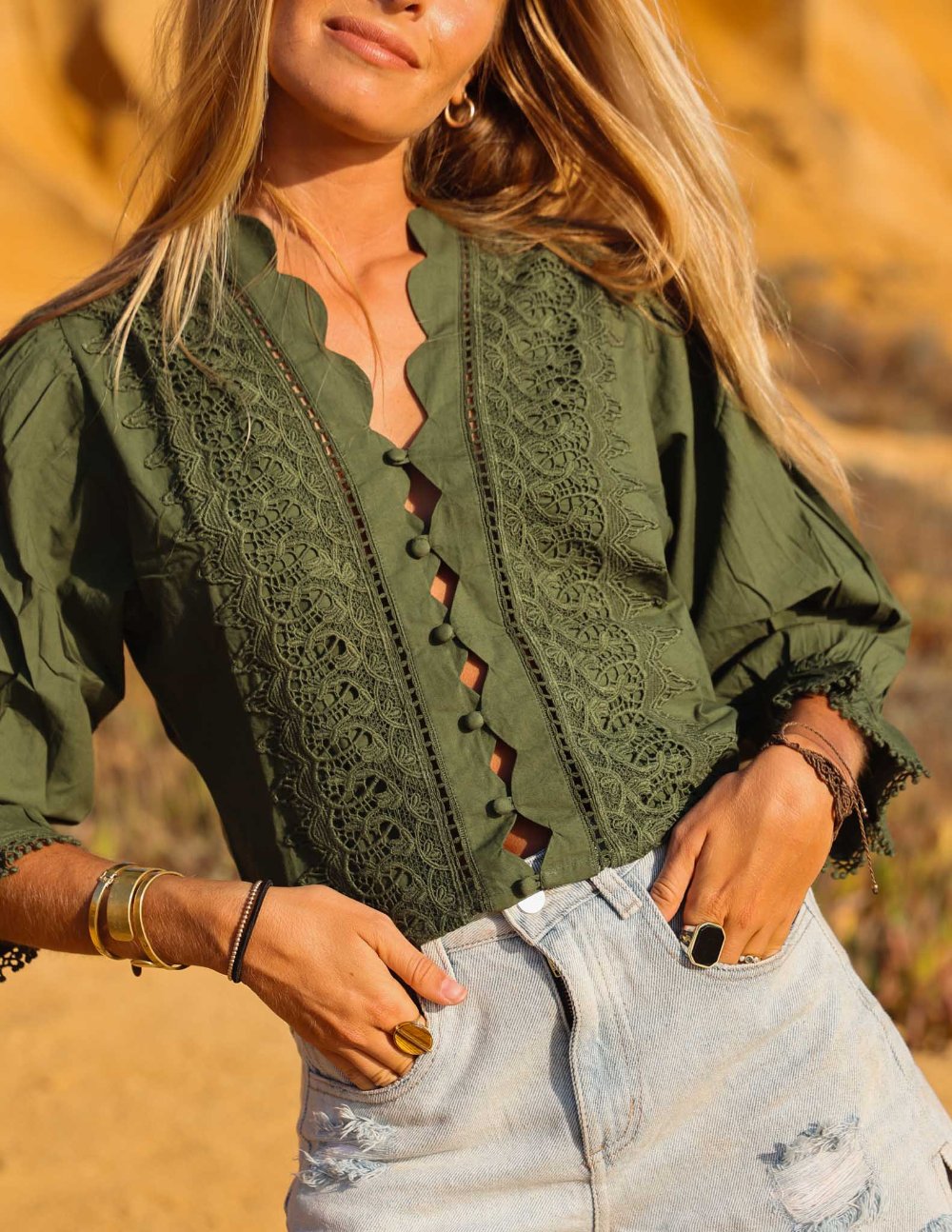 Blusa Adelaide - Verde